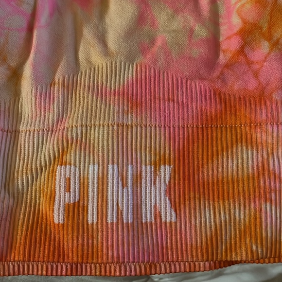 PINK sports bra tye-dye orange and yellow - Picture 4 of 4